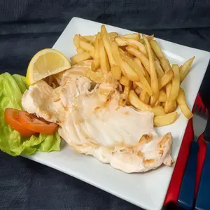 Pechuga grille con papas