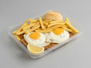 Suprema a caballo con papas