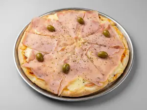 Pizza con jamón