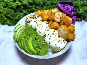 Chirashi de langostinos