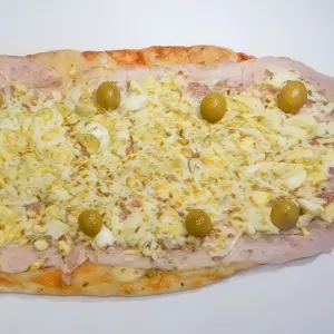 27 Pizza con panceta y huevo