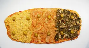 36 Pizza Vegana, sin muzza