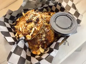 Pancakes choco-banana energy