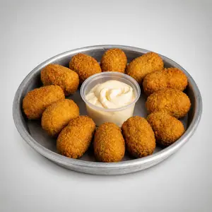 Bites de espinaca y queso + Dip de salsa MiBa