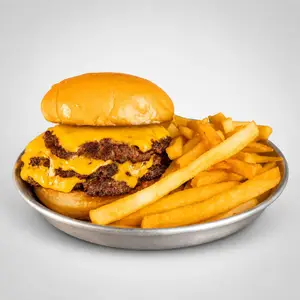 Cheeseburger Triple + Papas