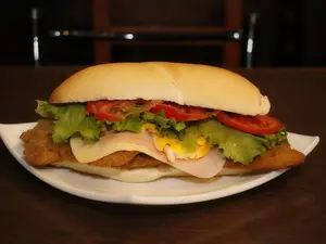 Milanesa de pollo completa