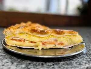 Tarta de jamon y queso