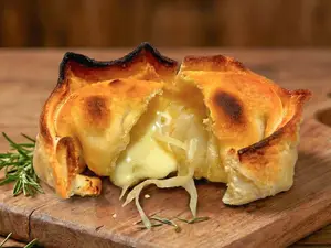 Queso y cebolla