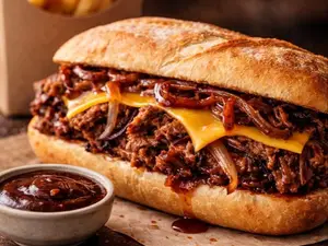 Pulled pork sandwich