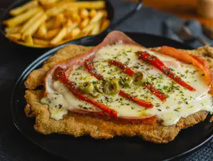 Jamón y morrón para dos
