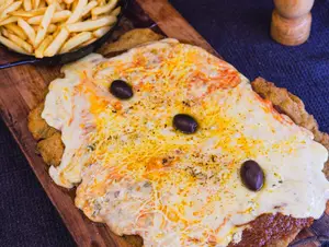 Milanesa 4 quesos para dos