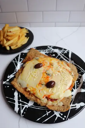 Milanesa 4 quesos para uno