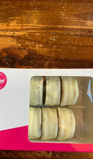 Alfajorcitos de chocolate blanco x 10