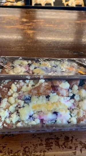 Budín de frutos rojos