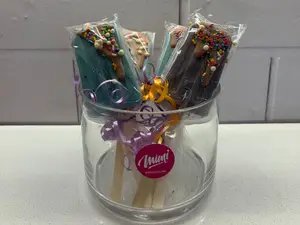 Paletas chocolate forma helado