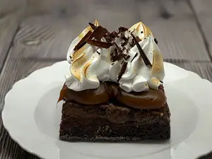Porcion De Torta Brownie