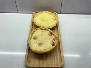Tarta de jamón y queso