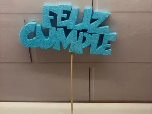 Topper brillos de feliz cumple