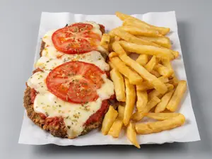 Mila napolitana con fritas 1p
