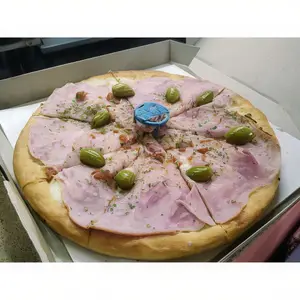 Pizza con jamón