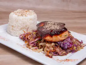 Salmón teriyaki