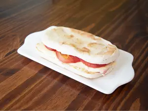 Tostado árabe jamón y queso tomate