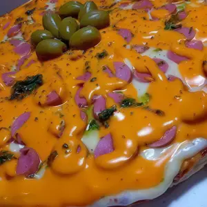 Muzza salchichas con cheddar