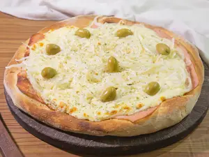 Fugazzeta con jamón