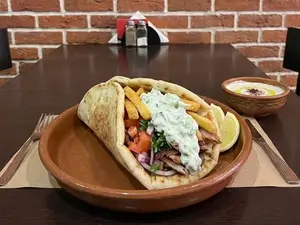 Gyro, shawarma de bondiola