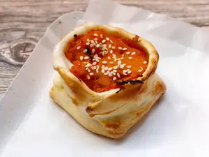 Canastita de calabaza y sésamo