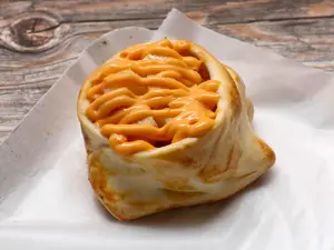 Canastita de jamón y palmitos