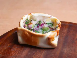 Canastita de queso y cebolla