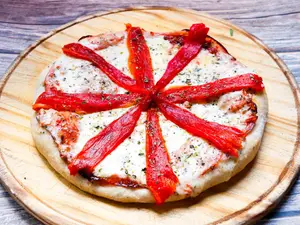 Jamón y morrón grande