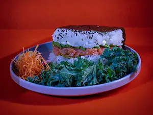 Salmon burger