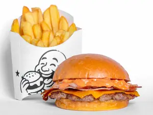 Bacon&bacon simple con papas