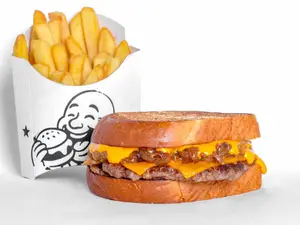 Cheddar melt simple con papas