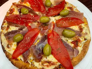 Jamon Crudo, Morron Y Huevo Chica