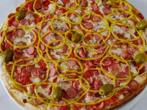 Salchicha A La Mostaza Grande