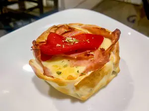 Canasta Jamón Y Morron