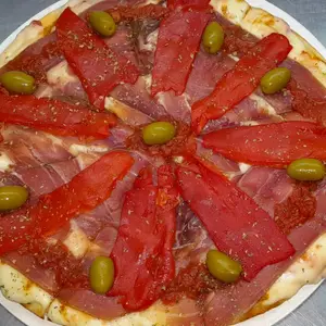 Jamón Crudo Y Morrón Chica
