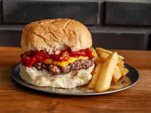 Burger cheddar
