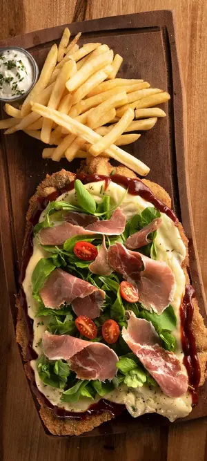 Mila crudo y rúcula medium