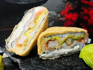 Tostado langostinos