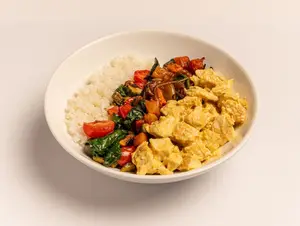 Pollo a la mostaza & acompañamiento