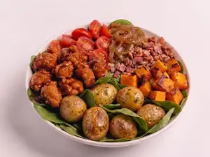 Bbq chicken potato bowl