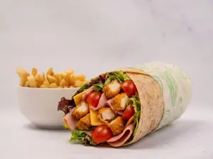 Wrap pollo cheese + papas