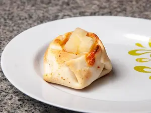 Canastita de jamón y ananá