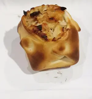 Canastita pollo salsa blanca