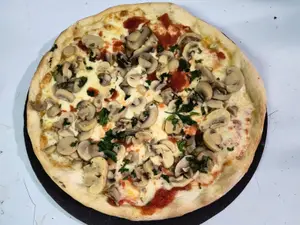 Pizza Con Champiñones
