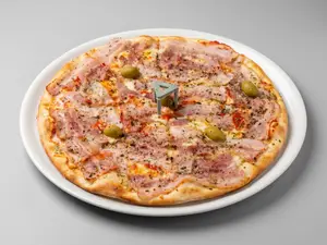 Pizza con panceta